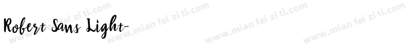 Robert Sans Light字体转换